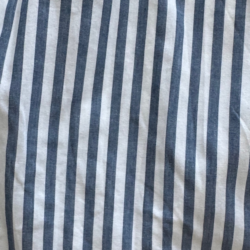 Abercrombie & Fitch Strapless Blue and White Striped Mini Dress - Picture 6 of 9